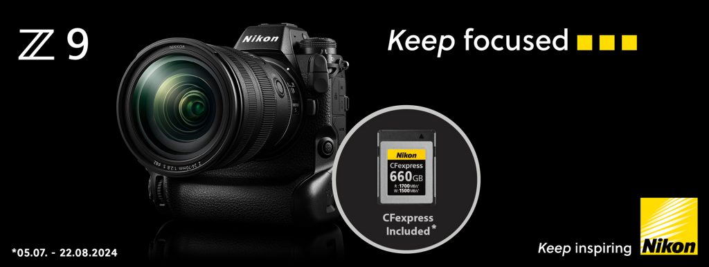 Beim Kauf einer Nikon Z9 erhalten Sie einen Nikon CFexpress mit 660GB gratis dazu!