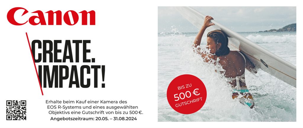 Canon Sommer Aktion – bis zu € 500,– Gutschrift!