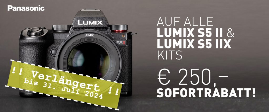 Panasonic Lumix S5 II & Lumix S5 IIX Kits – € 250,– Sofortrabatt!